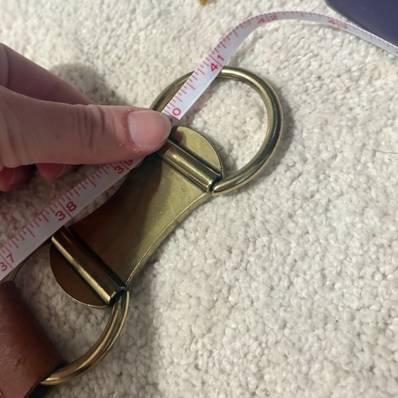 Michael Kors Tan Genuine Leather Studded Belt #62 - Picture 6 of 6